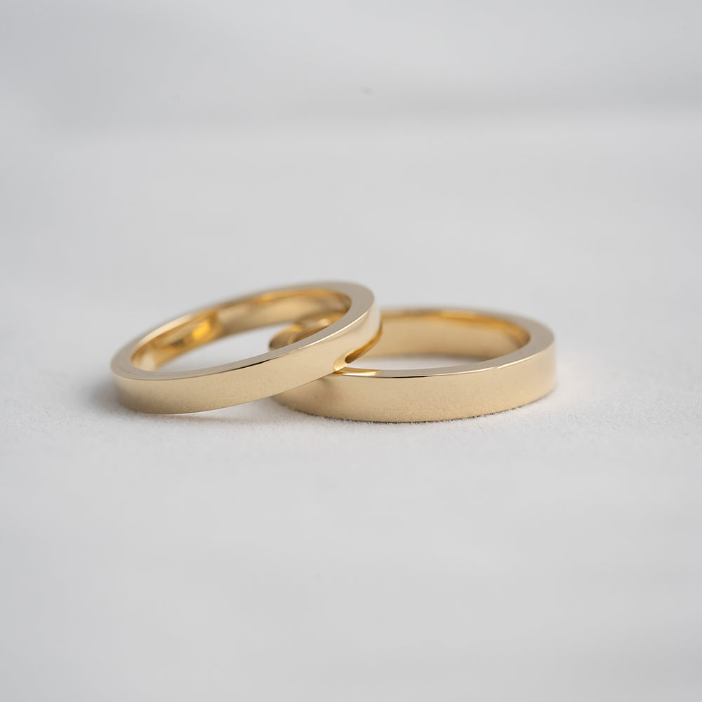 Wedding bands polished set